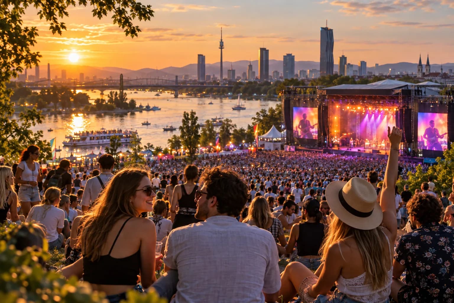 Donauinselfest transfer from Prague