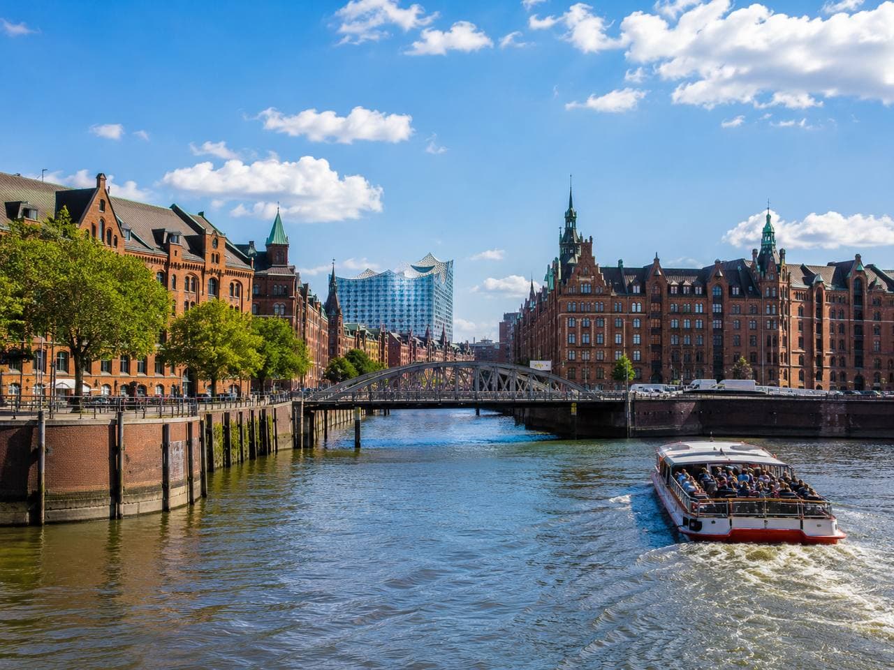 Hamburg Speicherstadt waterfront