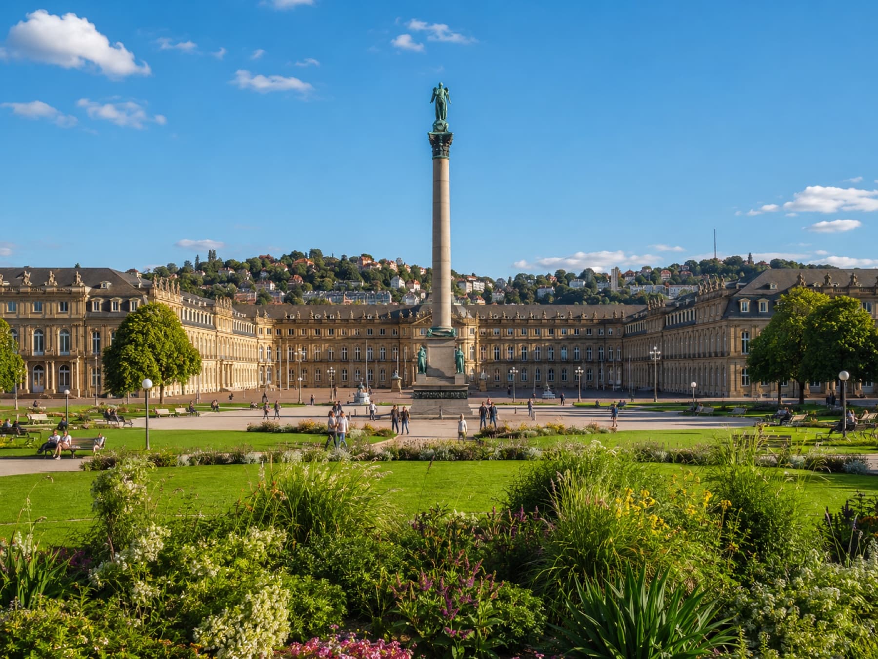 Stuttgart Schlossplatz and Neues Schloss