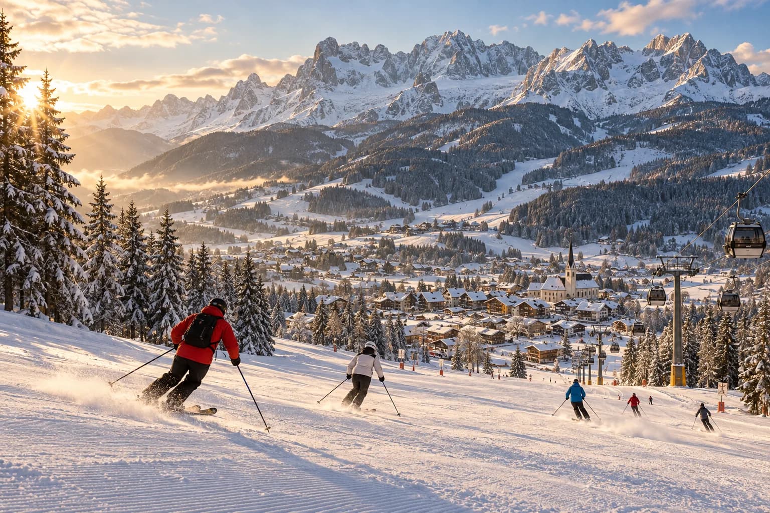 Schladming–Dachstein ski resort in winter